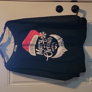 Christmas off the shoulder sweatshirt